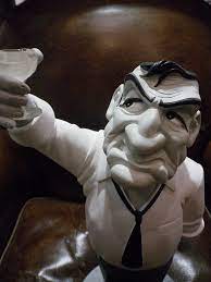 J'ai utlisé un melange de 2 bruns foncés et du blanc. Figurine Les Tontons Flingueurs Fernand Lino Ventura Antan Et Neo
