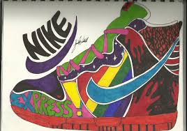 Art Project Nike Shoe By Animeloversam13 On Deviantart Childrens Art Projects High School Art Projects Art Sub Lessons