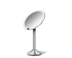 160 The Simplehuman Sensor Mirror Lights Up Automatically As Your Face Approaches Its Tru Lux Light System Simulates Natural Sunlight Allowin Makeup Vanity Mirror Mirror Mirror With Lights