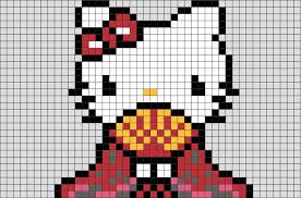 Hinamatsuri Hello Kitty Pixel Art Pixel Art Lego Art Pixel Art Design