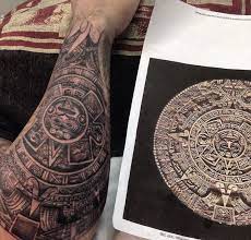 A cross tattoo can be exceptionally essential since it is a solid image. Aztec Calendar Forearm Half Sleeve Tattoo Aztec Tattoo Mayan Tattoos Sleeve Tattoos