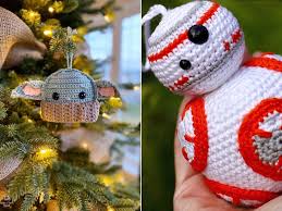Great for toddlers, preschool & elementary children! Awesome Star Wars Christmas Ornaments With Free Crochet Patterns