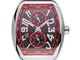 Oder eine von 475.000 weiteren uhren weltweit. Franck Muller Vanguard Master Banker Edelstahl Armband Aus Leder Kautschuk 54x44mm Neu 10000058046
