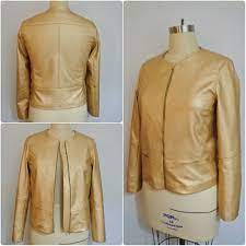 V1517 Faux Leather Jacket Jacket Pattern Sewing Metallic Jacket Jackets