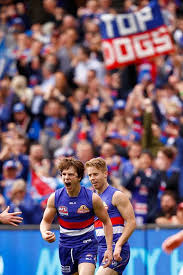 Liam Picken Of The Bulldogs Celebrates A Goal During The 2016 Afl Grand Final Match Between The Sydney Swans And The Western Bulldog Afl Western Bulldogs Footy