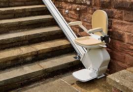 With a narrow vertical rail design, bruno's elan stairlift leaves plenty of open space on the steps for family members. Outdoor Stairlifts Cost Installation Acorn Stairlifts Us