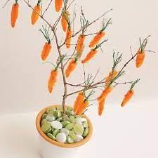Easter Craft Carrot Tree Easter Craft Idea Easter Crafts Easter Crafts Diy Easter Diy