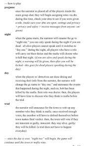 The game of mafia is now better communicated via the wikipedia page: On Twitter Hi I Made A Mafia Instruction Guide For Anyone Who Still Plays Mafia Gc Games Feel Free To Use Repost This Method When Playing Mafia In Gcs Https T Co D5eazuqzvs