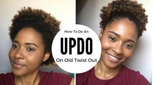 This simple twist out on my 4c hair tutorial is proof of that! How To Updo On Old Twist Out Natural Hairstyle Short Natural Hair Youtube
