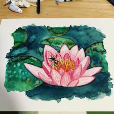 Seerose Aus Dem Garten Meiner Eltern Seerose Garten Sommer Malen Zeichnen Aquarelle Schmincke Hahnemuhle Watercolor Art Artsofinstagra Art Painting