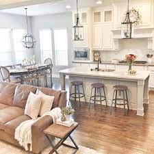 See more ideas about open concept home, house plans, house design. Farmhouse Open Concept Kitchen And Living Room Novocom Top