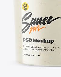Download Coconut Oil Jar Mockup In Jar Mockups On Yellow Images Object Mockups PSD Mockup Templates