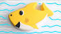 Happy Birthday Fish Cake Design
