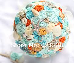 Check spelling or type a new query. 7 Inch Blue Shell Brooch Bouquet Handmade Ocean Theme Wedding Bouquet Beach Wedding Bride Holding Flower Starfish Bouquet Brooch Bouquet Wedding Bouquethold Flower Aliexpress