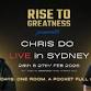 RISE TO GREATNESS 2026: Featuring CHRIS DO event image