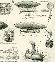 1930 Aerospace Aerostation Zeppelin Montgolfiere Luftschiff Ballon Larousse Illustration Flugmaschinen Anfang Des 20 Jahrhunderts Steampunk Airship Vintage Illustration Zeppelin