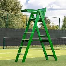 Tennis court lines should follow standard thickness measurements, and these must be taken into account when painting tennis court line the overall surface area of a tennis court measures 195.7 sqm for singles and 260.9 sqm for doubles. Tennis Umpire Chair Net World Sports New Zealand