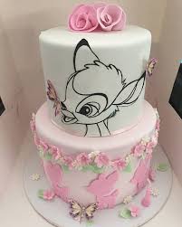 Bambi Cake Girls First Birthday Cake Disney Birthday Cakes 1st Birthday Cake For Girls