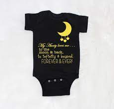 My Aunty Loves Me To The Moon And Back Baby One Piece Aunt Baby Clothes Aunt Baby Onesie Aunt Baby Bodysuit Aunt Funny Baby Clothes Karenco Online Store Powered By Storenvy