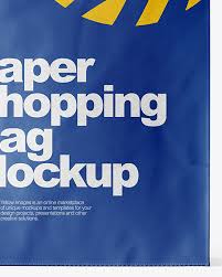 Download Kraft Paper Shopping Bag Mockup Front View In Bag Sack Mockups On Yellow Images Object Mockups