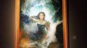 Susuk nyi roro kidul, film classic. Lukisan Nyai Roro Kidul Karya Basoeki Abdullah Pikat Pengunjung Galeri Nasional Tribunnews Com Mobile