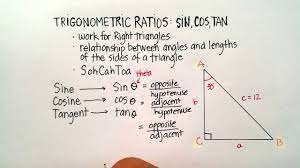 Sin cos tan at 0, 30, 45, 60 degree. Triangles The Trigonometric Ratios Sin Cos Tan Youtube