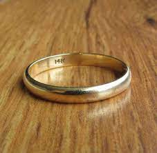 Size 13 Sizable Mens Classic 14k Yellow Gold Simple Wedding Etsy Wedding Band Gold Yellow 14k Yellow Gold Wedding Band Gold Wedding Band