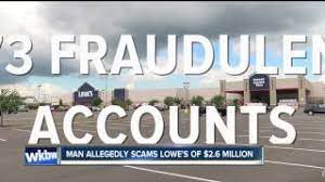 We did not find results for: Man Allegedly Scams Lowe S Of 2 6 Million Using 173 Fraudulent Accounts Youtube