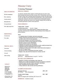 Create the perfect cv right here. Catering Manager Cv Template Food Preparation Job Description Career Advice Example Cvs