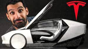 Entwurf des Tesla-Robotaxi mit zwei Sitzen aufgetaucht