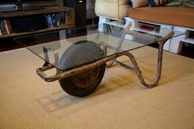 Table Basse Brouette Pratique Recycelte Mobel Recycling Mobel Tisch