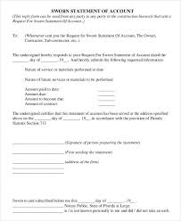 7 Sworn Statement Form Sample Free Sample Example Format Download ...