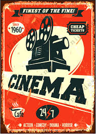 10.5 inch movie reel clock gold reel finish. Uniq Designs Cinema Media Room Decor Tin Signs Theater Sign Movie Room Decor Accessories Film Decor