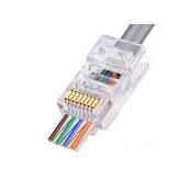 Yankok Pass Through Network Connectors 100 Pcs