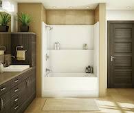 How to install a bath tub, alcove bath tub installation. Maax Professional Series Tsea Plus Whirpool Tub Shower Left Drain 105674 L 001 002 Robinson