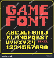 Educational games for grades prek through 6 that will keep kids engaged and having fun. 8 Bit Game Font Letters Pixel Stock Vector Royalty Free 1124549777