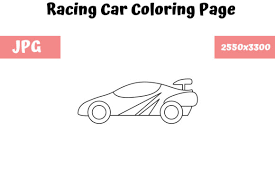 Download racing sans one font. Racing Car Coloring Page For Kids Graphic By Mybeautifulfiles Creative Fabrica
