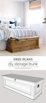 Diy Blanket Storage Chest Nick Alicia Diy Furniture Projects Diy Storage Trunk Diy Furniture Plans