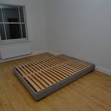 It is available in twin, full, queen, king, and cal king sizes. Double Hempel Custom Made Upholstered Low Platform Bed Frame Low Bed Frame Double Bed Frame Bed Frame