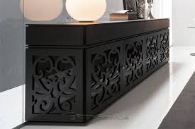 Black Paris Neo Rococo Buffet Luxury Furniture Interior Furniture Furniture