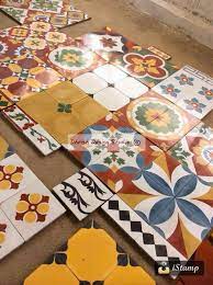 Handmade Tiles From Athangudi Tile Factory Karaikudi Athangudi Tiles Indian Home Design Handmade Tiles