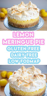 Gluten Free Lemon Meringue Pie Recipe W Biscuit Base Dairy Free Low Fodmap Recipe Gluten Free Lemon Meringue Pie Recipe Lactose Free Desserts Dairy Free Dessert