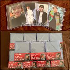 Most base cards will fit into regular size top loaders: Ultrapro Regular Toploaders For Cards Photocard Hobbies Toys Memorabilia Collectibles K Wave On Carousell