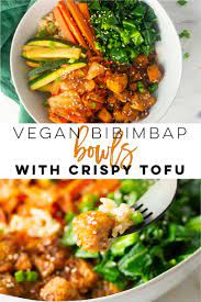 Vegan Bibimbap Korean Bowls Vegan Bibimbap Vegan Dinner Recipes Vegan Bowl Recipes