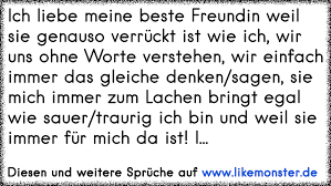 Ich Liebe Meine Beste Freundin Weil Sie Genauso Verrückt Ist Wie Ich