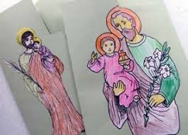 Rosary, juvenile literature, coloring books. St Joseph S Feast Day Printables For Kids