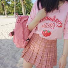 Itgirl Shop Strawberry Milk Pink Oversized Short Sleeve Tshirt Aesthetic Apparel Tumblr Clothes Soft Grunge With Images Aesthetic Clothes Pastel Outfit Aesthetic Fashion