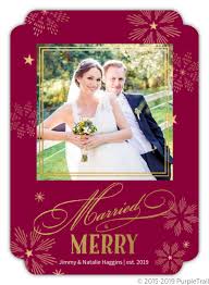 Maybe you would like to learn more about one of these? Gold Snowflake Married And Merry Christmas Photo Card Christmas Cards