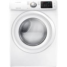 Samsung 7 5 Cu Ft Electric Dryer In White Dv42h5000ew The Home Depot In 2020 Electric Dryers Laundry Room Storage Samsung Dryer