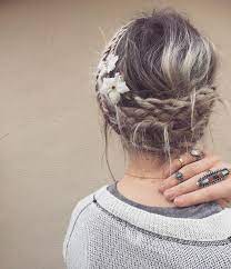 Embrace the natural texture of your hair with this milkmaid braid. 20 Cute Easy Milkmaid Braid For Long Hair Medium Hair Hairstyles Weekly
